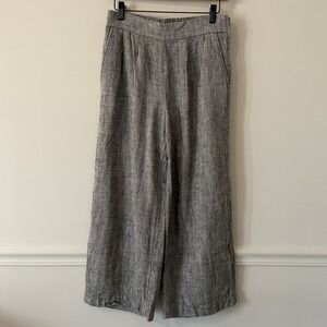 Rachel Comey x Target Linen Cotton‎ Herringbone Wide Leg Crop Pants Sz 4 Career